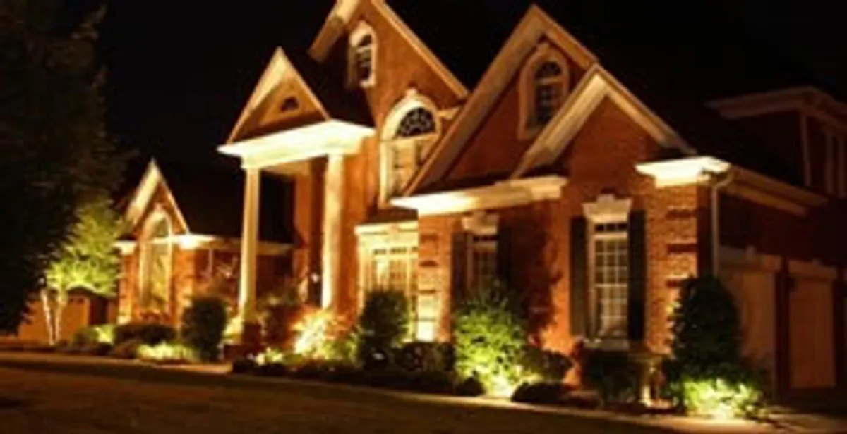 landscape lighting installation services enhancing residential exterior lighting in Louisville, KY